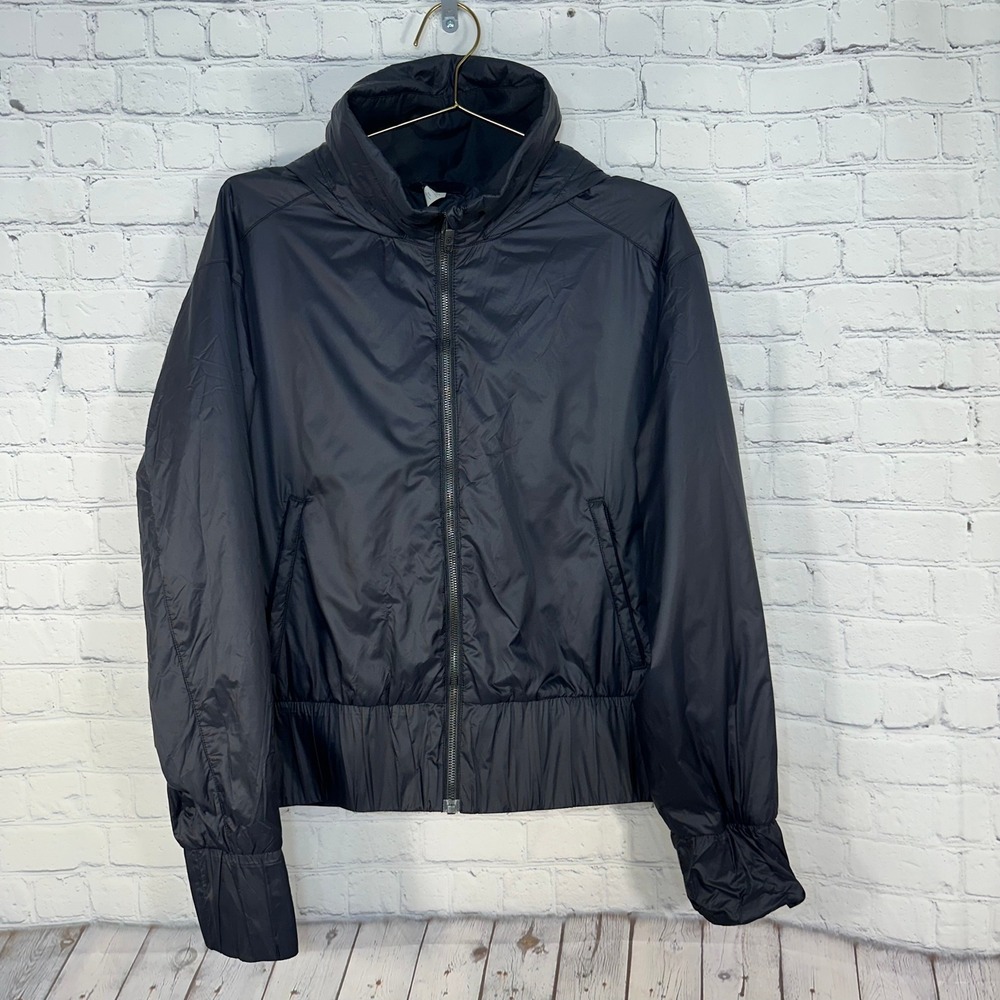 Lululemon Gather & Go Jacket Full Zip Elastic Hem Women Size 12 LW4AKMS